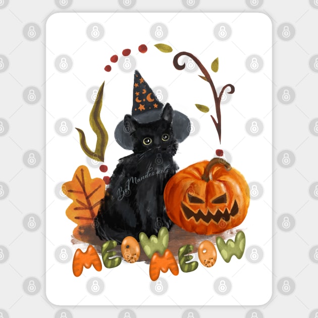 Meow Meow Halloween Sticker by FilMate